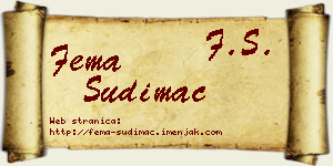 Fema Sudimac vizit kartica